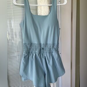Yogalicious, sleeveless tank romper.